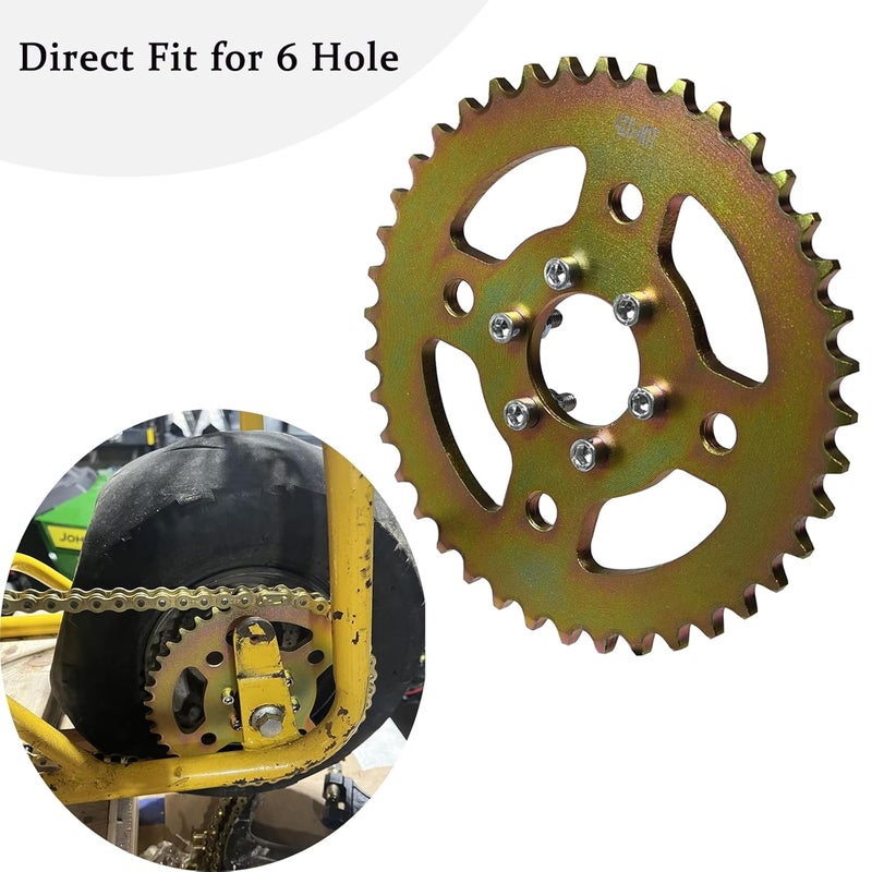 JNDO Mini Bike Sprocket 40T 420 Chain 6 Hole Sporcket High-Speed Rear Sporcket for Coleman CT100U B100 Baja Doodle Bug DB30 Monster Mega Moto Motovox MBX10 - Image 5